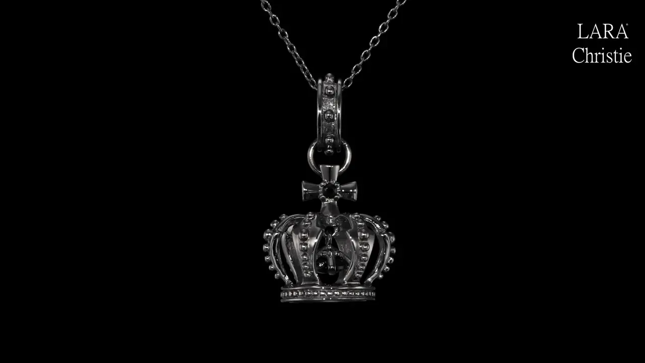 ネックレス メンズ シルバー925 sv925 アントワープ クラウン p5901-b