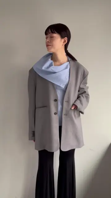 Collarless dad jacket | Pasterip(パセリ)レディース | PAL
