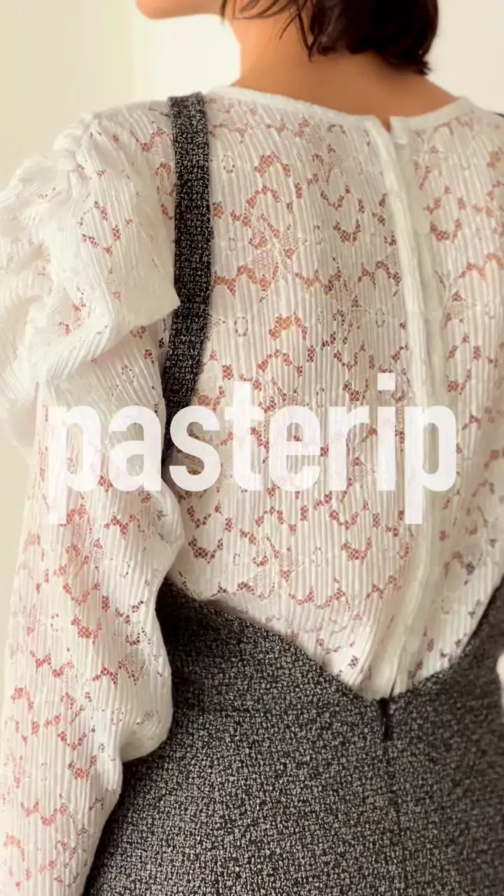 Gigot sleeve lace top | Pasterip(パセリ)レディース | PAL CLOSET