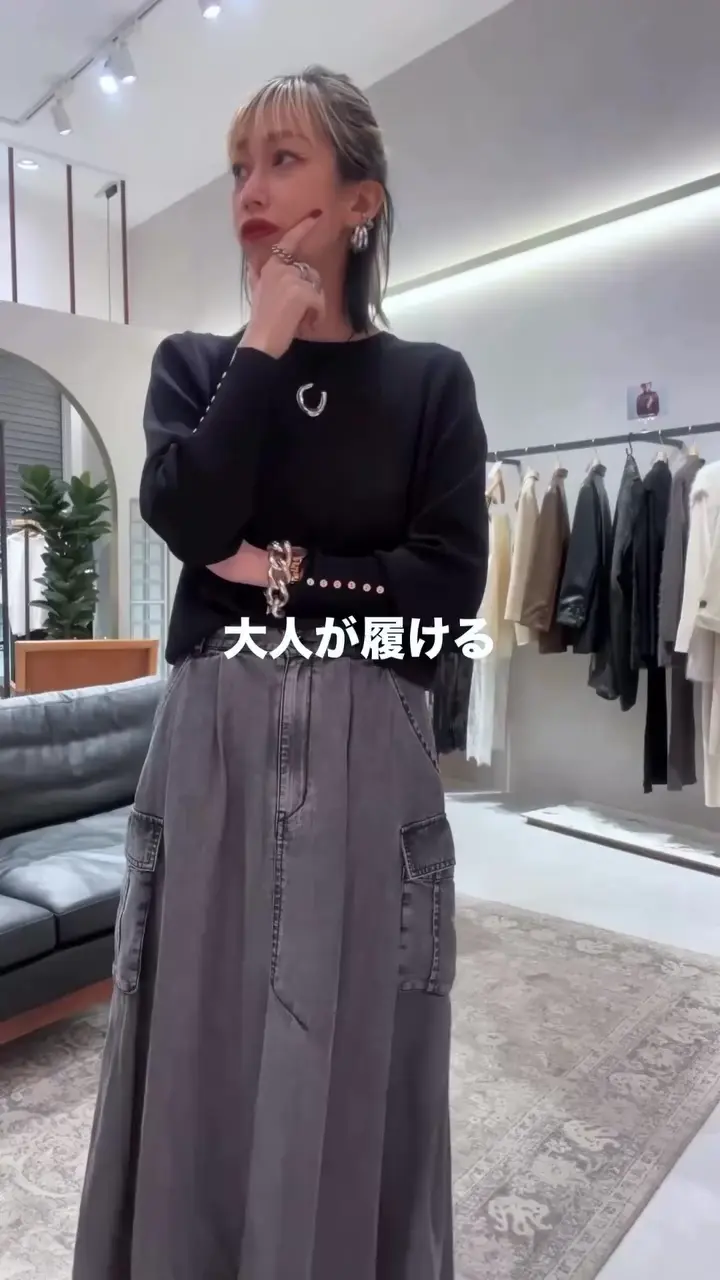 MAO別注】アシンメトリータフタチェックスカート | LARUTA(ラルータ