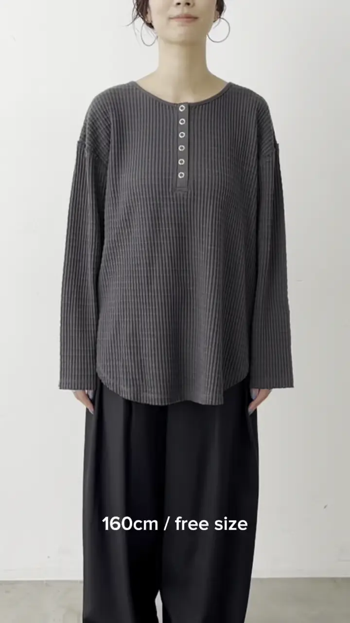 長袖ワッフルカットソーT | LARUTA(ラルータ)レディース | PAL CLOSET