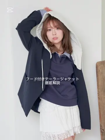 TATHLETA o-reiフード付きジャケット ネイビー　接触冷感素材 ATHLETA o-reiフード付きジャケット ネイビー 接触冷感素材
