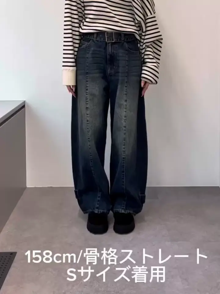 STRATA バレルデニムパンツ XSサイズ ブラック バレルレッグデニムパンツ | RAY CASSIN(レイカズン)レディース | PAL