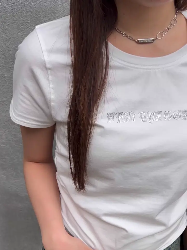 ラインストーンロゴチビTシャツ | RAY CASSIN(レイカズン)レディース
