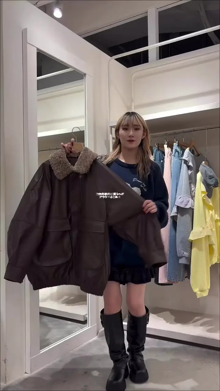 ジャケット・アウター w'_'wL w closet（ダブルクローゼット）の「【2WAY】衿付プードルジャケット