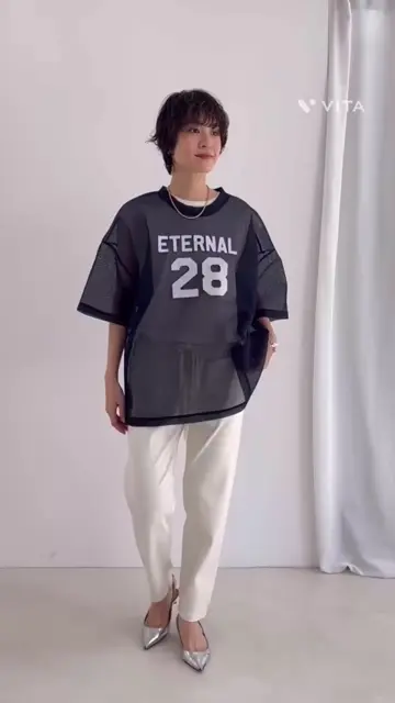 tシャツ ダンボールメッシュプリントTシャツ レディース Rie Miller tシャツ ダンボールメッシュプリントTシャツ