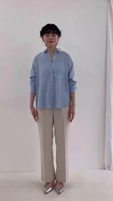 ブラウス シャツ 「セットアップ対応」シアーローン２WAYシャツ レディース セットアップ対応》シアーローン2WAYシャツ | NOLLEY'S