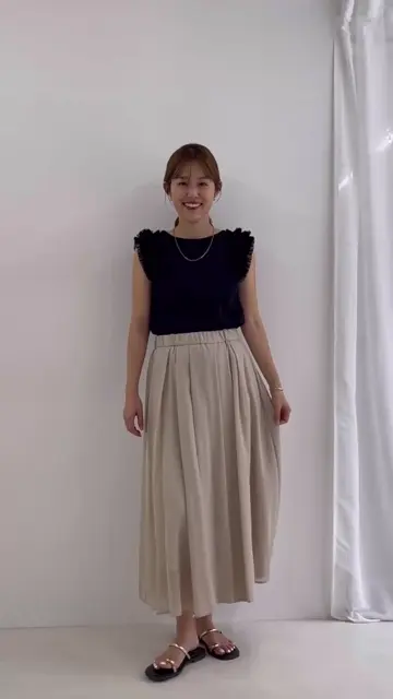 ノーリーズ　シアーチンツタックスカート NOLLEY'S(ノーリーズ)のシアーチンツタックスカート通販