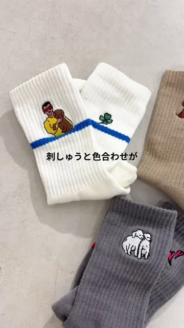 3点セット》KEN NAKAYAMAコラボ刺しゅうソックス | ear PAPILLONNER