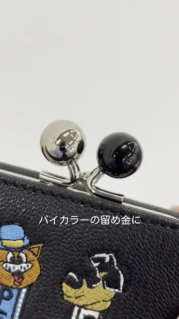 PEZ(ペッツ) ×ear】本革/コラボ三つ折りがま口財布 | ear