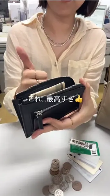 小物 manone ネコポス可】 モンメイト(オレンジ) Zipマルチポーチ