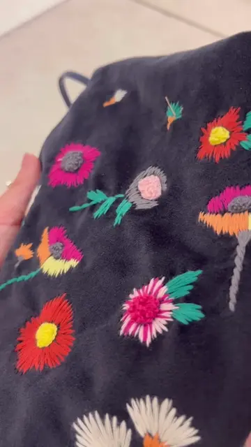 刺しゅう巾着バッグ | ear PAPILLONNER(イア パピヨネ