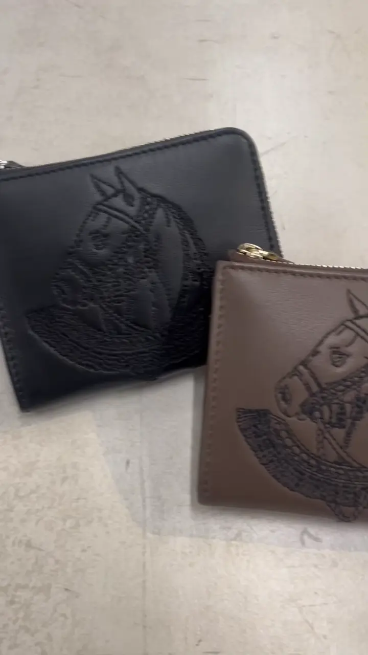 ≪WEB限定追加決定！≫sampo×ear 本革ホース刺しゅう折り財布 | ear