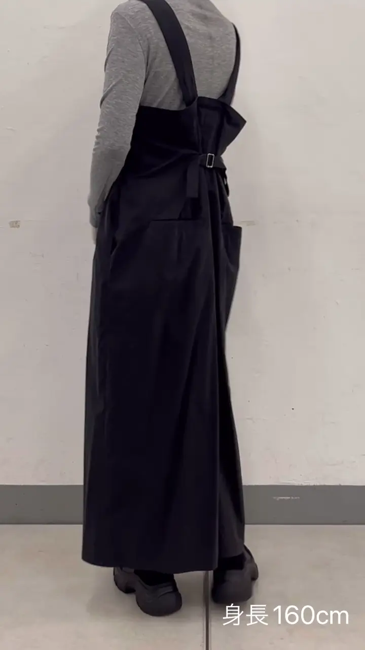 動画あり》ラップサロペットワンピース【SUM1 STYLE(スミスタイル