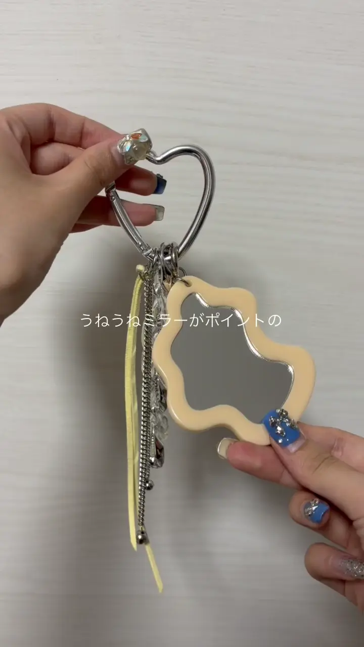 たっきー企画】大人推し活ミラー付きバッグチャーム《インフルエンサー