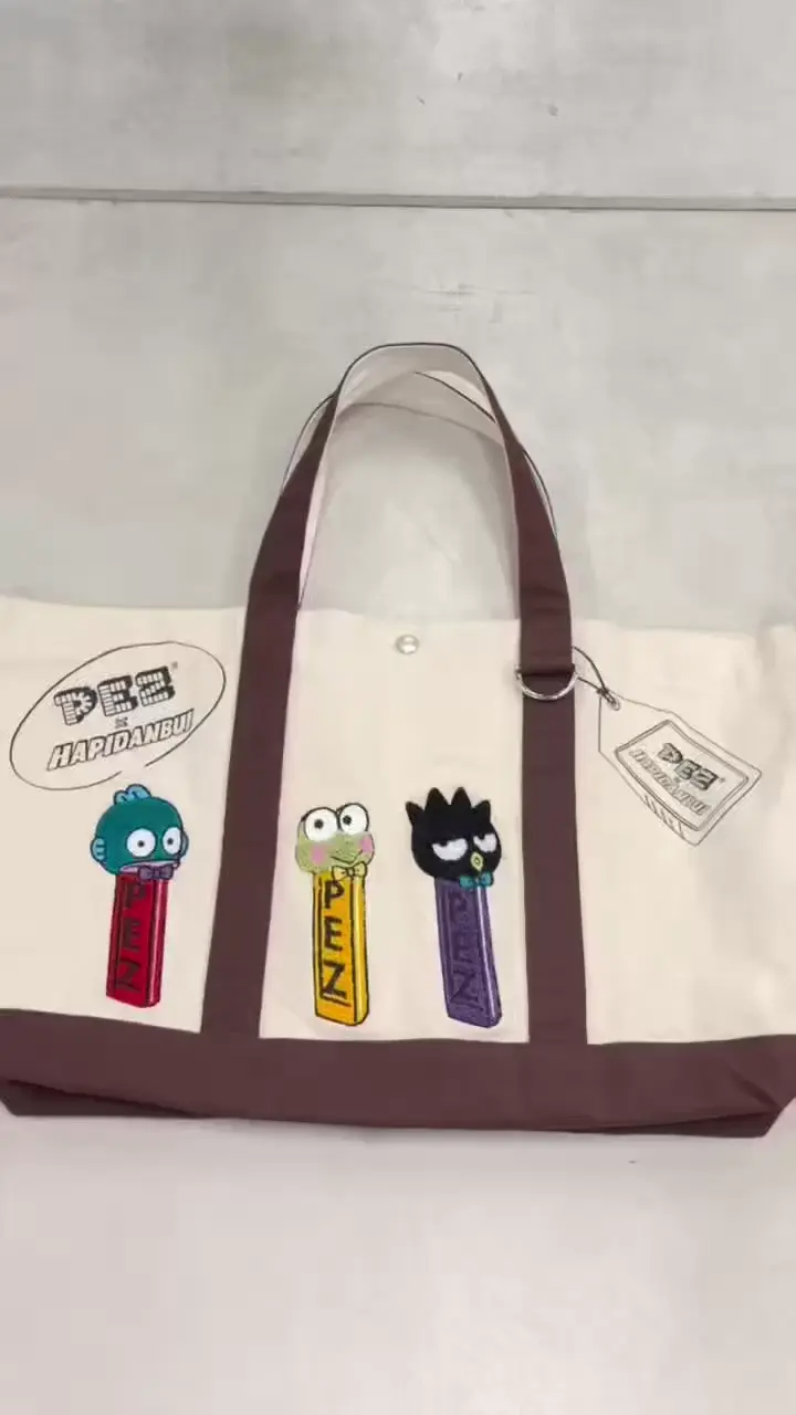 はぴだんぶい×PEZ(ペッツ) ×ear】 キャンバストートバッグ | ear
