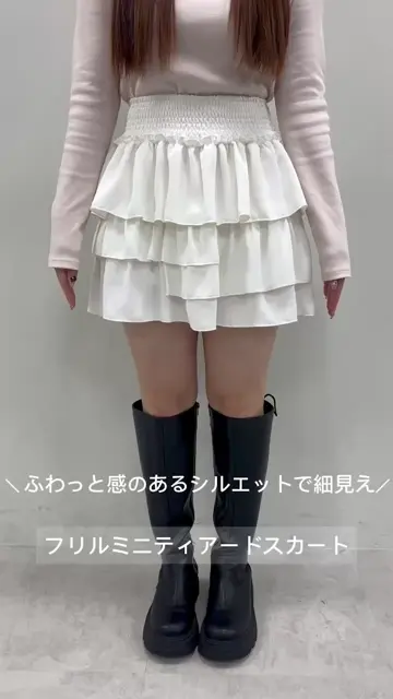 完売カラー再販開始】フリルミニティアードスカート | OLIVE des OLIVE