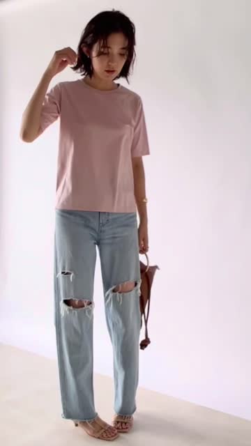 上質な大人のTシャツ】スーピマコットンクルーネックカットソー