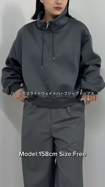 tシャツ リラックスライトウェイトハーフZIP レディース リラックスライトウェイトハーフZIP | Lui's(ルイス)レディース