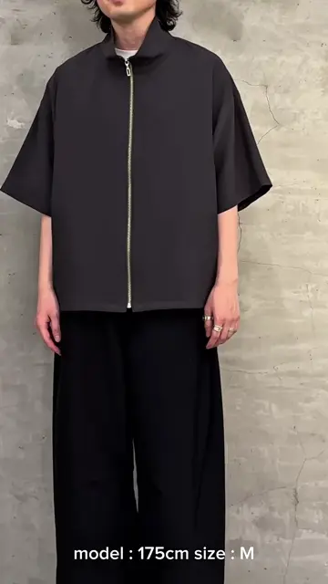 ショートスリーブZIPシャツ（半袖シャツ） | Lui's(ルイス