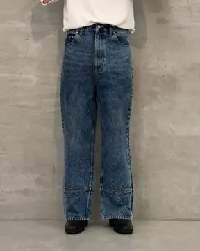 ★日本未入荷★ S MAXMARA ☆ ウォッシュドデニムパンツ LUIS 00's ケミカルウォッシュドワイドパンツ | Lui's(ルイス)メンズ
