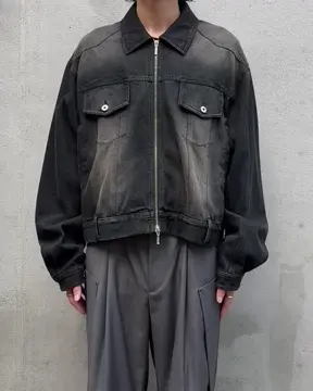 Neucon/ニューコン】クロップドボリュームショートZIPデニム