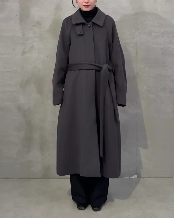 タグ付き　新品未使用　lui's メルトンボリュームコート Lui's（ルイス） ステンカラーコート コート ビーバーメルトン