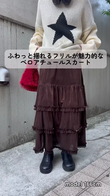 DRESSPRODUCTIONベロアチュールティアード ベロア チュール ティアードドレス（W302BK）