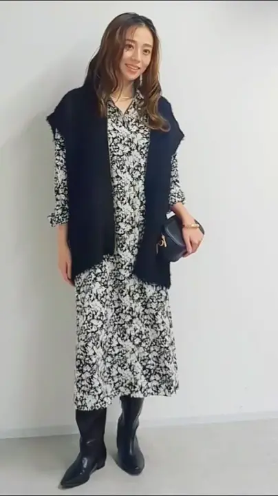 こなれカジュアルに◎》カールボアライクニットZIPベスト | un dix