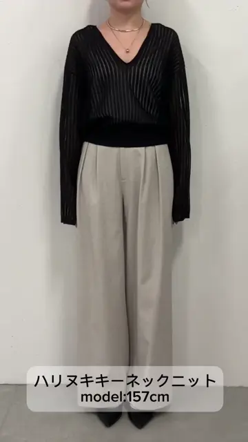 新品 COLLAGE GALLARDA GALANTE ハリヌキキーネックニット COLLAGE GALLARDAGALANTE｜ハリヌキキーネックニット | Rakuten