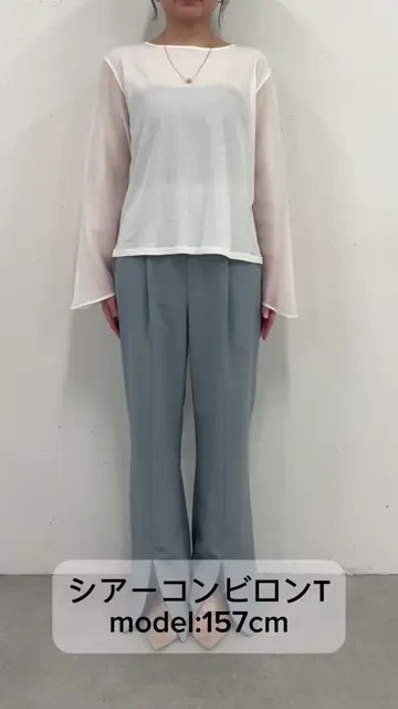 キレイめアイテム】シアーコンビロンT | COLLAGE