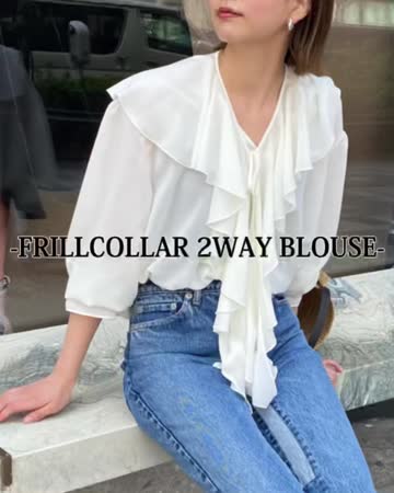 GALLARDAGALANTE ブラウス シャツ コットンシルク2WAYブラウス