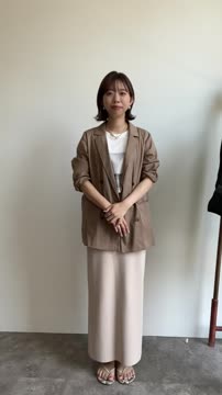 リネンシアージャケット ベージュ 5534150_sub18_LL.jpg