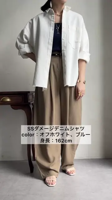 SSダメージデニムシャツ | DOUDOU(ドゥドゥ)レディース | PAL CLOSET