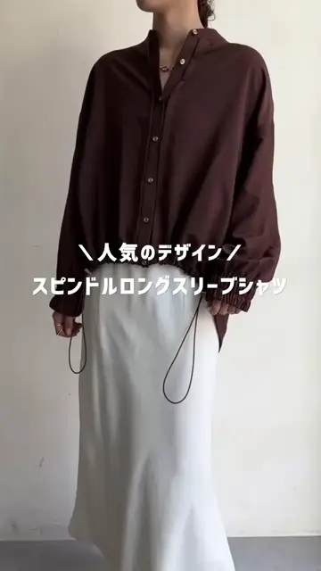 DouDou ブラウス シャツ スピンドルロングスリーブシャツ