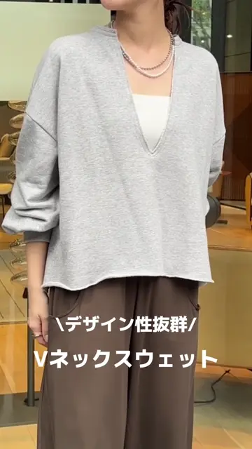 完売カラー再販開始！/新色追加】Vネックスウェット | DOUDOU