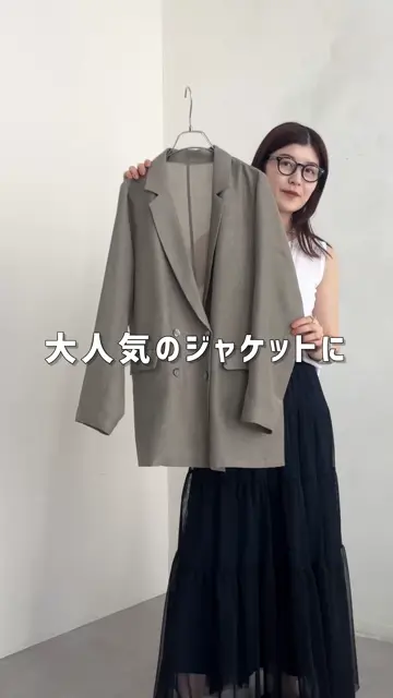 ウォッシャブル】5分袖シアーダブルジャケット | DOUDOU