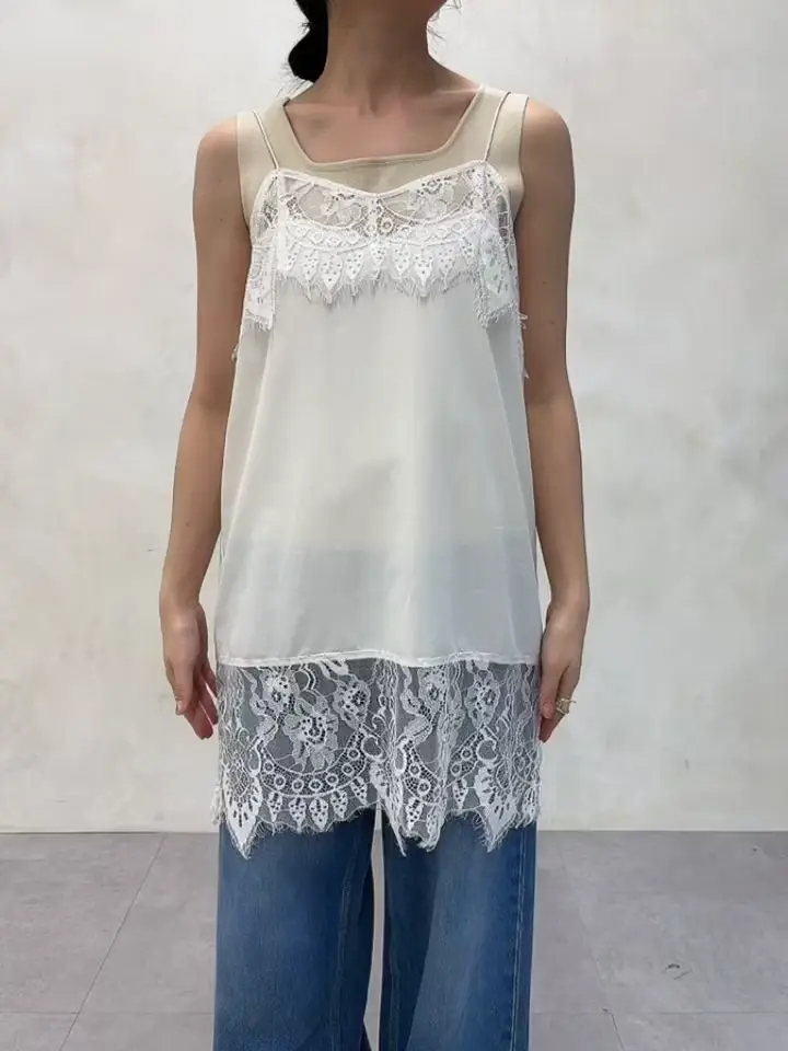 完売カラー再追加！】レースキャミチュニック | DOUDOU(ドゥドゥ