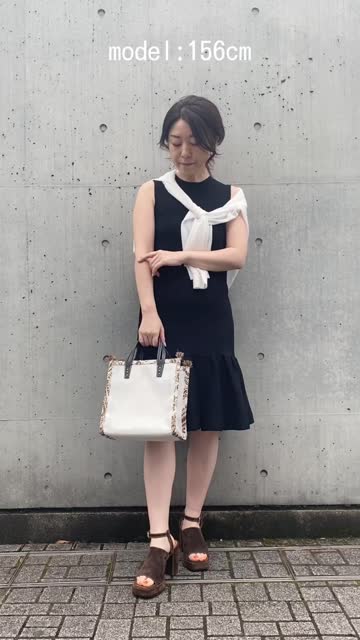 長谷川京子さんコラボ】ニットミニワンピース | Whim Gazette 