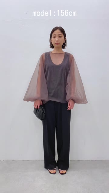 Whim Gazette シアーチュールプルオーバー現行品美品 Whim Gazette｜【La nature linge】シアーチュールプルオーバー