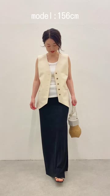 長谷川京子さんコラボ】ベスト | Whim Gazette(ウィム ガゼット 