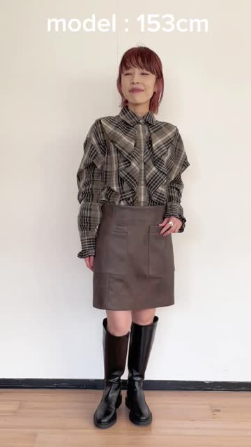 ヴィンテージレザーミニスカート | Whim Gazette(ウィム ガゼット 