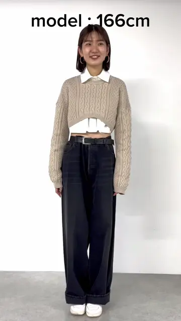 WhimGazette【THE PAUSE】 クロップドケーブルプルオーバー THE PAUSE】クロップドケーブルプルオーバー | Whim Gazette