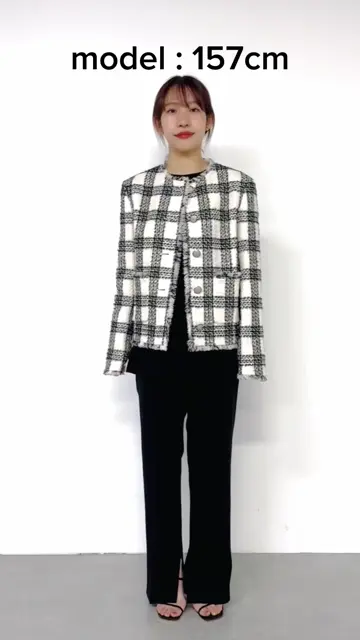 新品 定価30800円 ウィムガゼット 25ss 春夏 ツイード ジャケット MIXツイードジャケット | Whim Gazette(ウィム ガゼット