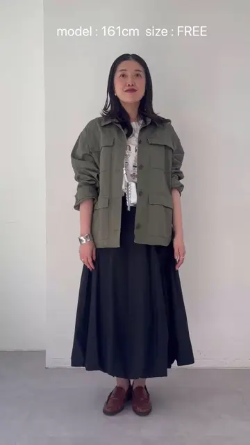 美品 ウィムガゼット 長袖 ミリタリーシャツジャケット ウエストマーク ネイビー ミリタリージャケット | Whim Gazette(ウィム ガゼット