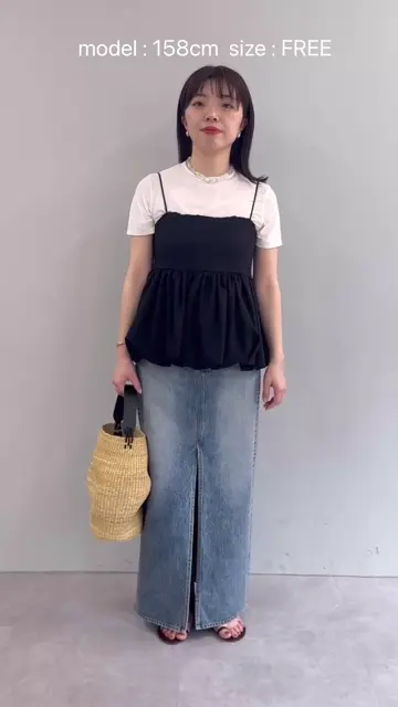ウィムガゼット　バルーンキャミブラウス　完売品 バルーンキャミブラウス | Whim Gazette(ウィム ガゼット)レディース