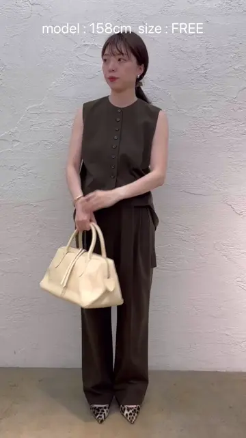 【THE PAUSE】コンパクトジレ THE PAUSE】トロコンパクトジレ | Whim Gazette(ウィム ガゼット