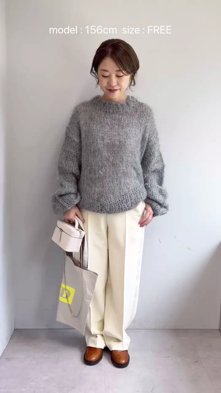 ハンドクルーニットプルオーバー | Whim Gazette(ウィム ガゼット