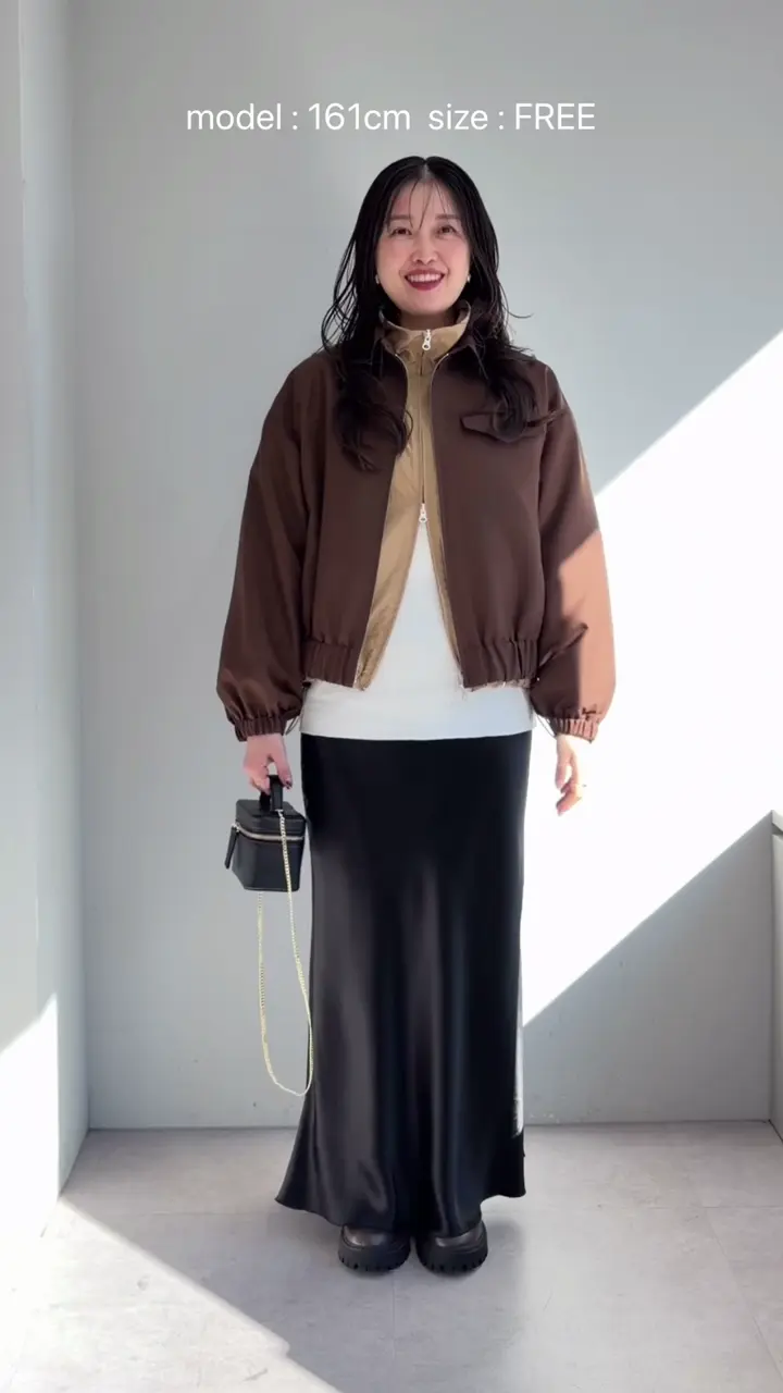 【Whim Gazette】ダンボールブルゾン ブラック ダンボールブルゾン | Whim Gazette(ウィム ガゼット)レディース | PAL