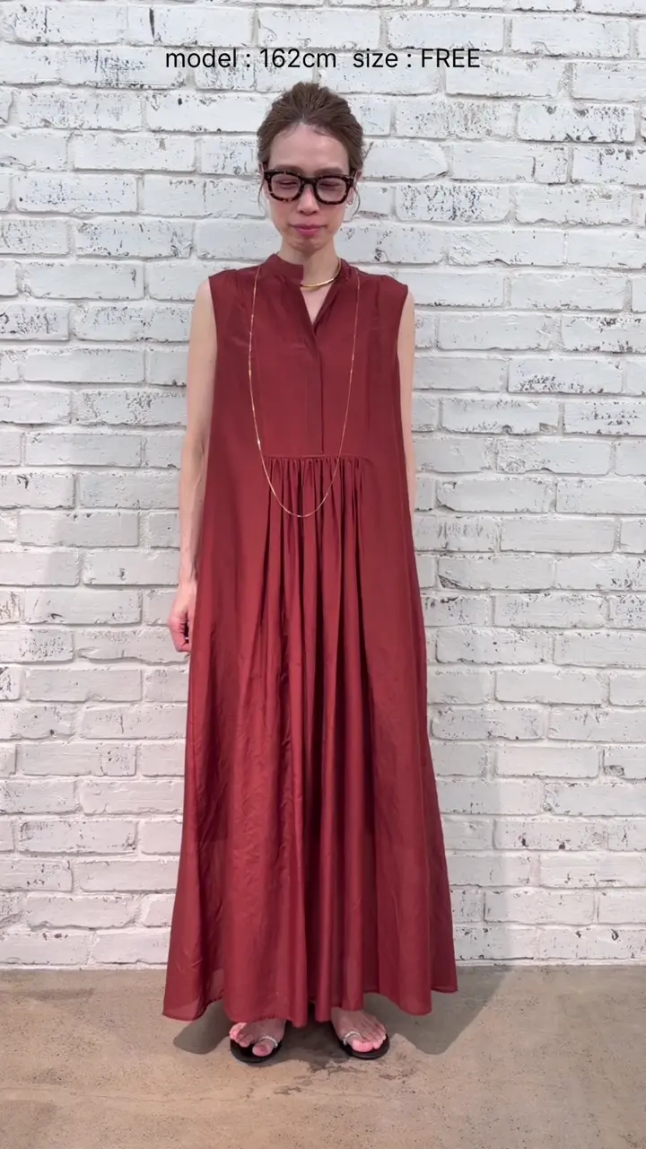 シルクコットンギャザーワンピース | Whim Gazette(ウィム ガゼット